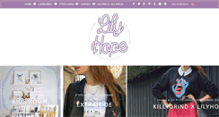 Desktop Screenshot of lily-hope.com